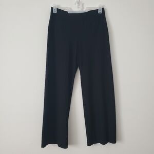Eileen Fisher  Straight Leg Cropped Trousers Pants in black Size Small